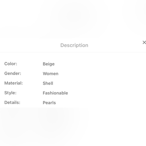 Oval Decor pearl Necklace - Picture 5 of 6